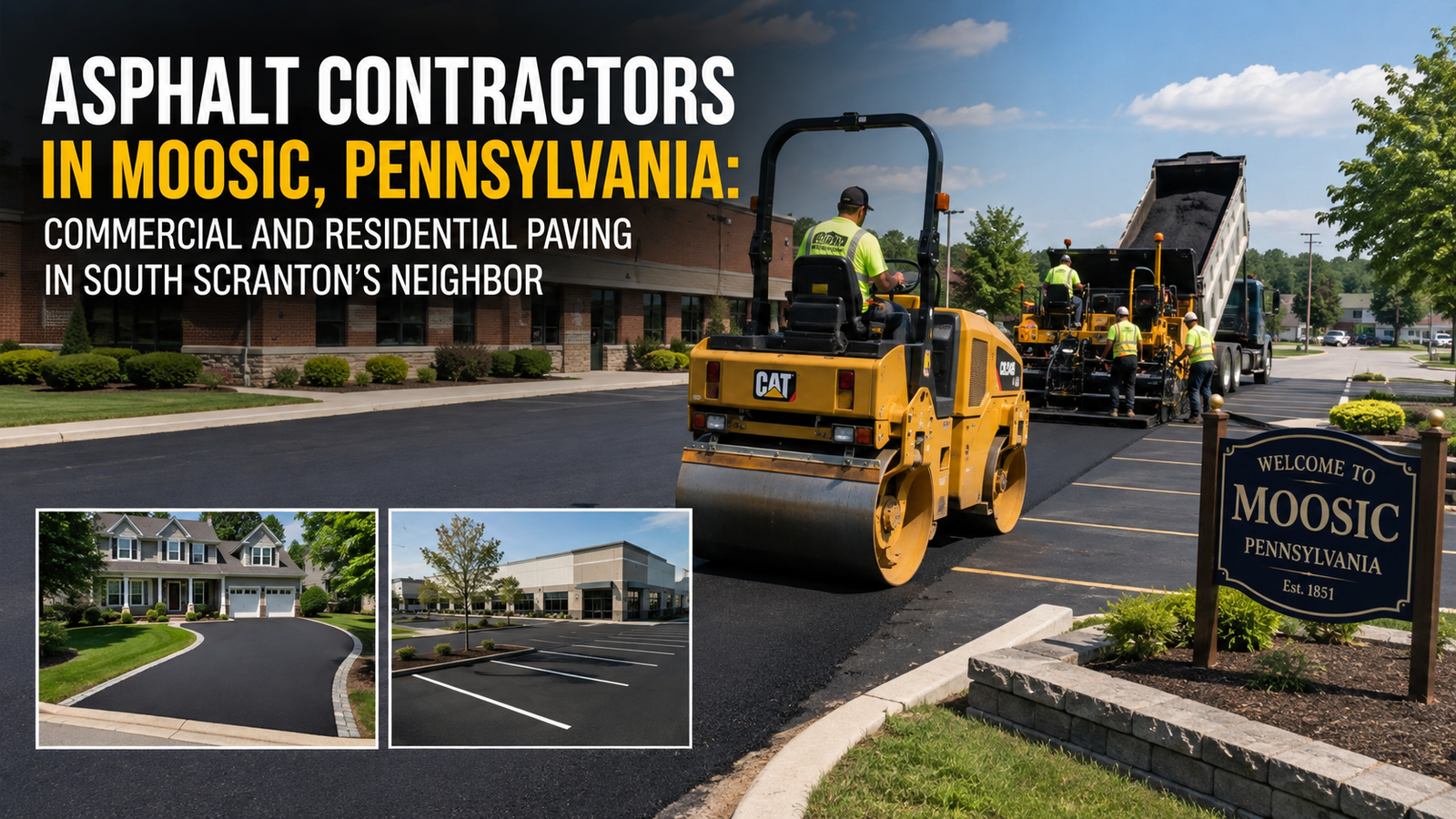 Asphalt Contractors in Moosic, Pennsylvania: Commercial and Residential Paving in South Scranton's Neighbor